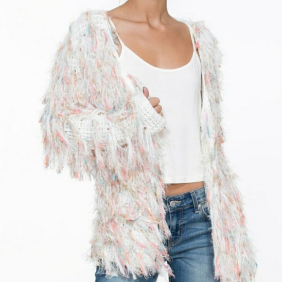 CARDIGAN SWEATER THE UNICORN " SHAG CARDIGAN - Picture 2 of 4